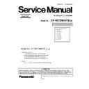 Panasonic CF-W7DWAYZ Simplified Service Manual