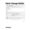 cf-web184 service manual / parts change notice
