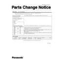 Panasonic CF-Y5 (serv.man3) Service Manual / Parts change notice