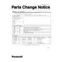 Panasonic CF-Y5 (serv.man8) Service Manual / Parts change notice