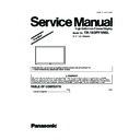 Panasonic TH-103PF10WL Service Manual