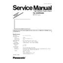 Panasonic TH-103PF9WK Service Manual Simplified