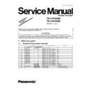 Panasonic TH-37PA60R, TH-42PA60R Simplified Service Manual