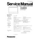 th-37pr10u, th-42pr10u service manual