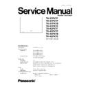 Panasonic TH-37PV7F, TH-37PV7P, TH-37PX7B, TH-37PX7E, TH-42PV7F, TH-42PV7P, TH-42PX7B, TH-42PX7E Service Manual