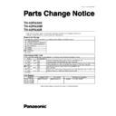 Panasonic TH-42PA30H, TH-42PA30M, TH-42PA30R Service Manual / Parts change notice