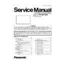Panasonic TH-42PH20E Service Manual