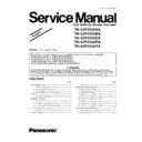 th-42pv500aa, th-42pv500ba, th-42pv500ea, th-42pv500ra, th-42pv500ya simplified service manual