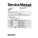 Panasonic TH-42PV600R Simplified Service Manual