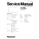 th-42pw3, th-42pwd3 service manual