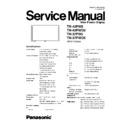 th-42pw5, th-42pwd5, th-37pw5, th-37pwd5 service manual