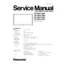 Panasonic TH-50PH10BK, TH-50PH10BS, TH-50PH10EK, TH-50PH10ES (serv.man2) Service Manual