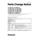 th-50ph12a, th-50ph12c, th-50ph12ek, th-50ph12es, th-50ph12mk, th-50ph12ms, th-50ph12rk, th-50ph12rs, th-50ph12tk, th-50ph12ts, th-50ph12l, th-50ph12u service manual / parts change notice