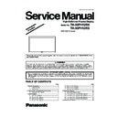 Panasonic TH-50PH12RK, TH-50PH12RS Service Manual
