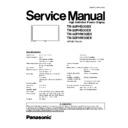 Panasonic TH-50PHD30BX, TH-50PHD30EX, TH-50PHW30BX, TH-50PHW30EX Service Manual