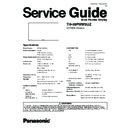 Panasonic TH-50PHW5UZ Service Manual