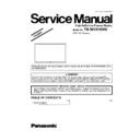 Panasonic TH-50VX100W Simplified Service Manual