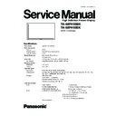Panasonic TH-58PH10BK, TH-58PH10EK Service Manual