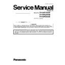 Panasonic TH-58PY800P, TH-58PZ800B, TH-58PZ800E Service Manual