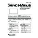Panasonic TH-60PF30ER Service Manual