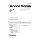 Panasonic TH-65PF10RK Simplified Service Manual