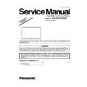 Panasonic TH-65VX100W Simplified Service Manual