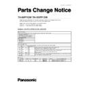 Panasonic TH-85PF12W, TH-103PF12W Service Manual / Parts change notice