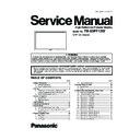 Panasonic TH-85PF12W Service Manual