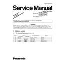 th-r42pv8, th-r37pv8 simplified service manual