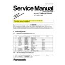 Panasonic TH-R42PV80HR Service Manual / Other
