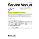Panasonic TH-R42PY8R Service Manual / Other