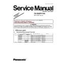 Panasonic TH-R50PV70A Simplified Service Manual
