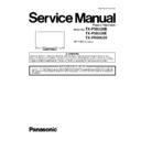 Panasonic TX-P50U20B, TX-P50U20E, TX-PR50U20 Service Manual