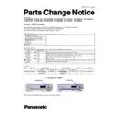 Panasonic TX-P60ZT65B, TX-P65VT65B, TX-P60ZT60E, TX-P65ST60E, TX-P65VT60E, TX-PR65ST60, TX-PR65VT60, TX-P65VT60T, TX-P65STW60, TX-P65VTW60, TX-P65ST60Y, TX-P65VT60Y, TH-65PB2E Service Manual / Parts change notice