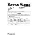 tx-pr42c11 simplified service manual