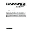 Panasonic TX-PR42U10 Service Manual