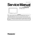 Panasonic TX-PR42UT30 Service Manual