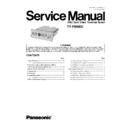 Panasonic TY-FB9BD Service Manual