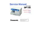 Panasonic DP-150 Service Manual