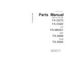 Panasonic FA-DS72, FA-DS82, FA-MA301, FA-A888, FA-S680 Service Manual / Other