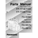 fp-7718, fp-7722, fp-7728, fp-7735, fa-s280, fa-a505, fa-s575, fa-s615 other service manuals
