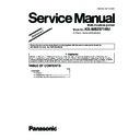 Panasonic KX-MB2571RU (serv.man2) Service Manual / Supplement