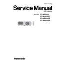 Panasonic PT-AH1000E, PT-AR100U, PT-AR100EA, PT-AR100EH Service Manual