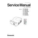 Panasonic PT-CW230U, PT-CW230E, PT-CW230EA, PT-CX200U, PT-CX200E, PT-CX200EA Service Manual