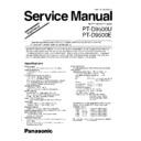 Panasonic PT-D9500U, PT-D9500E Service Manual / Supplement