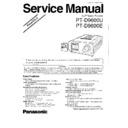 Panasonic PT-D9600U, PT-D9600E Simplified Service Manual