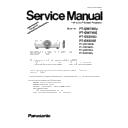 Panasonic PT-DW740U, PT-DW740E, PT-DX810U, PT-DX810E (serv.man2) Simplified Service Manual