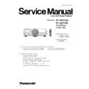 Panasonic PT-DZ770U, PT-DZ770E (serv.man8) Service Manual