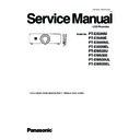 Panasonic PT-EX600U, PT-EX600E, PT-EX600UL, PT-EX600EL, PT-EW630U, PT-EW630E, PT-EW630UL, PT-EW630EL Service Manual