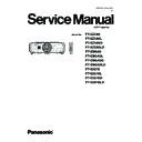 Panasonic PT-EZ580, PT-EZ580L, PT-EZ580D, PT-EZ580LD, PT-EW640, PT-EW640L, PT-EW640D, PT-EW640LD, PT-EX610, PT-EX610L, PT-EX610D, PT-EX610LD (serv.man2) Service Manual